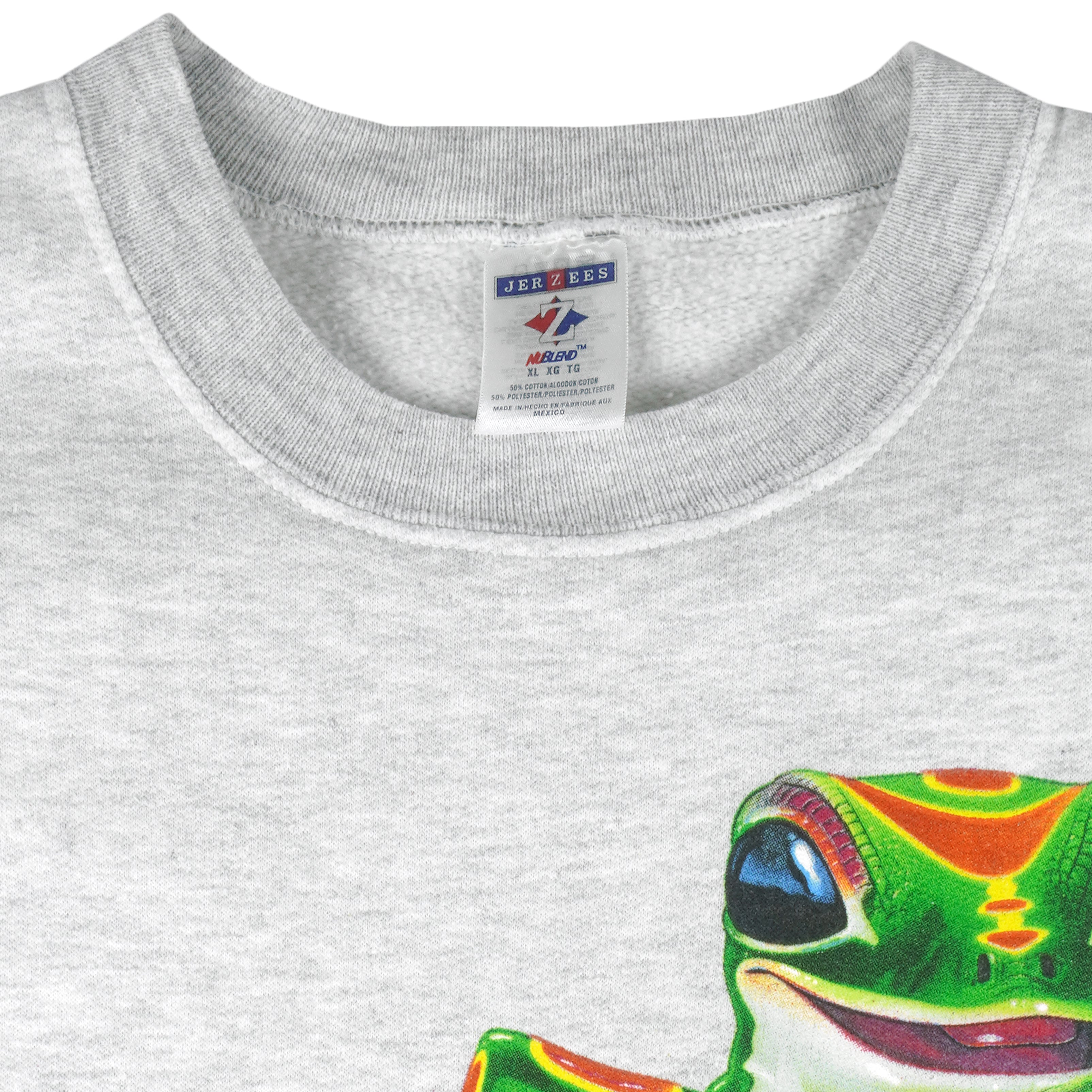 Vintage (Jerzees) - Geico Running Lizard Crew Neck Sweatshirt 1990s X-Large Vintage Retro