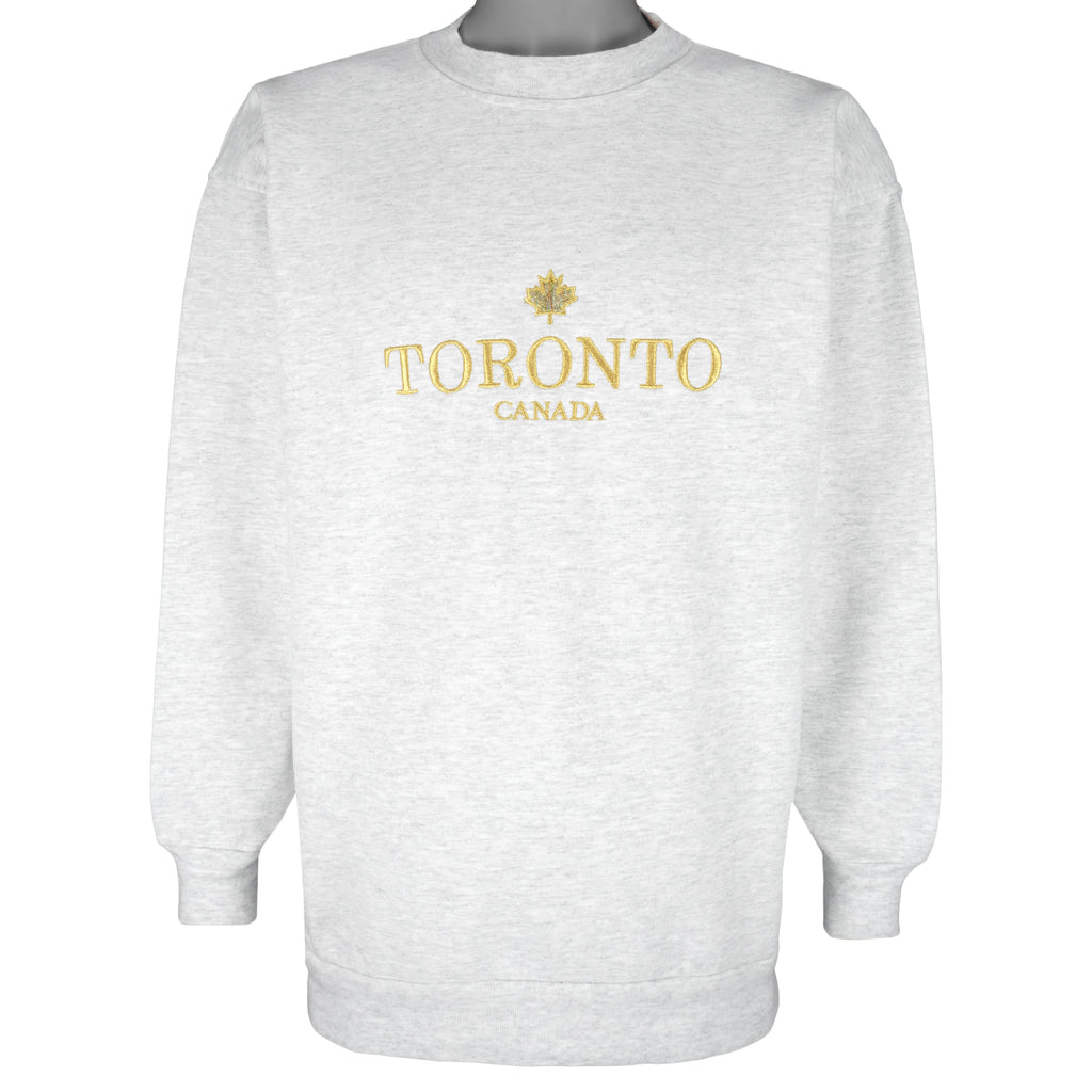 Vintage - Toronto Canada Crew Neck Sweatshirt 1990s Large Vintage Retro