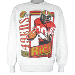 NFL (Nutmeg) - San Francisco 49ers Jerry Rice Sweatshirt 1990s Medium Vintage Retro Football