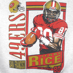 NFL (Nutmeg) - San Francisco 49ers Jerry Rice Sweatshirt 1990s Medium Vintage Retro Football