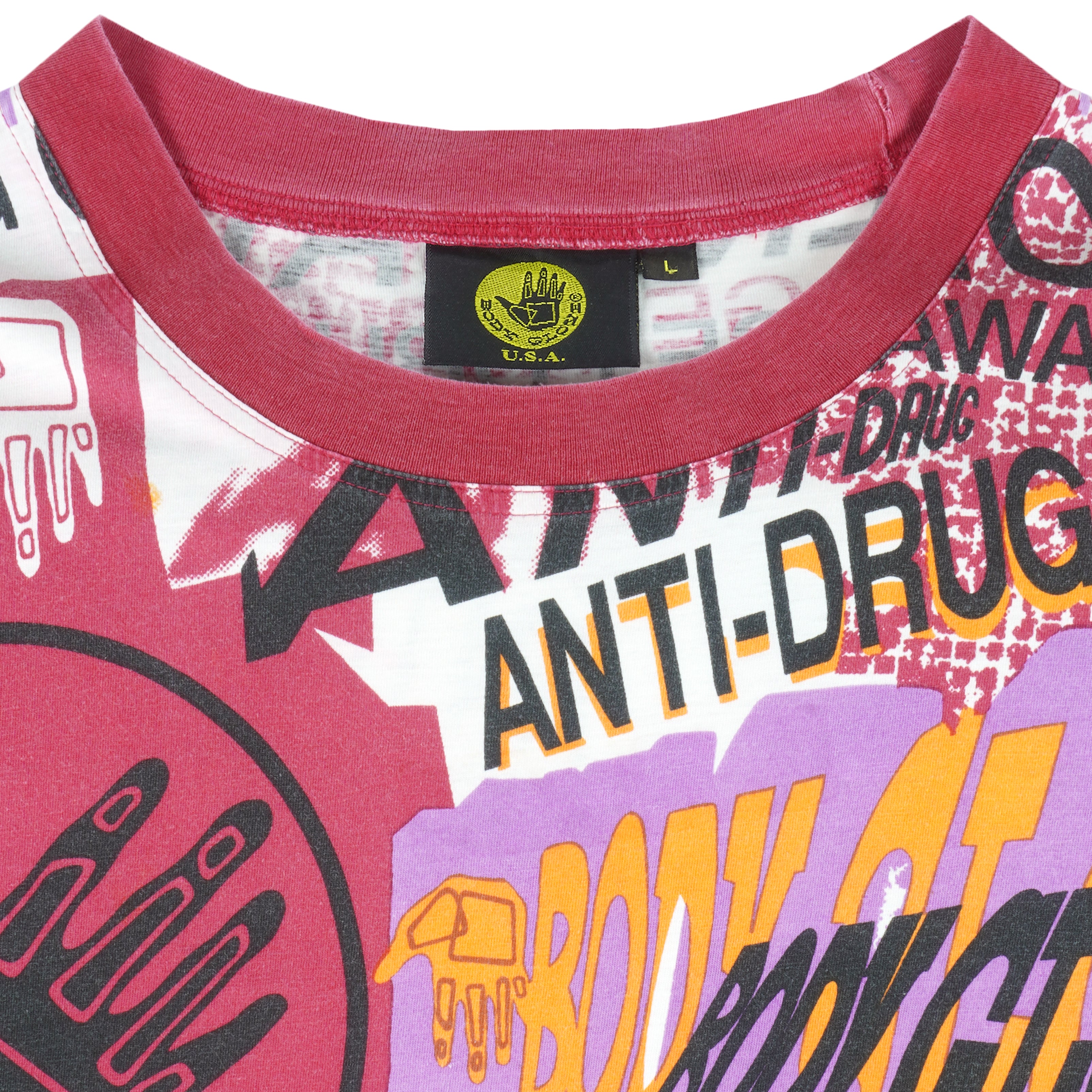Vintage - Body Glove All Over Print T-Shirt 1990s Large Vintage Retro  