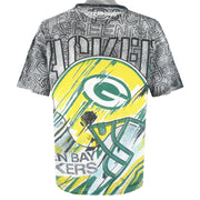 NFL (Magic Johnson T's) - Green Bay Packers All Over Print T-Shirt 1990s X-Large Vintage Retro Football