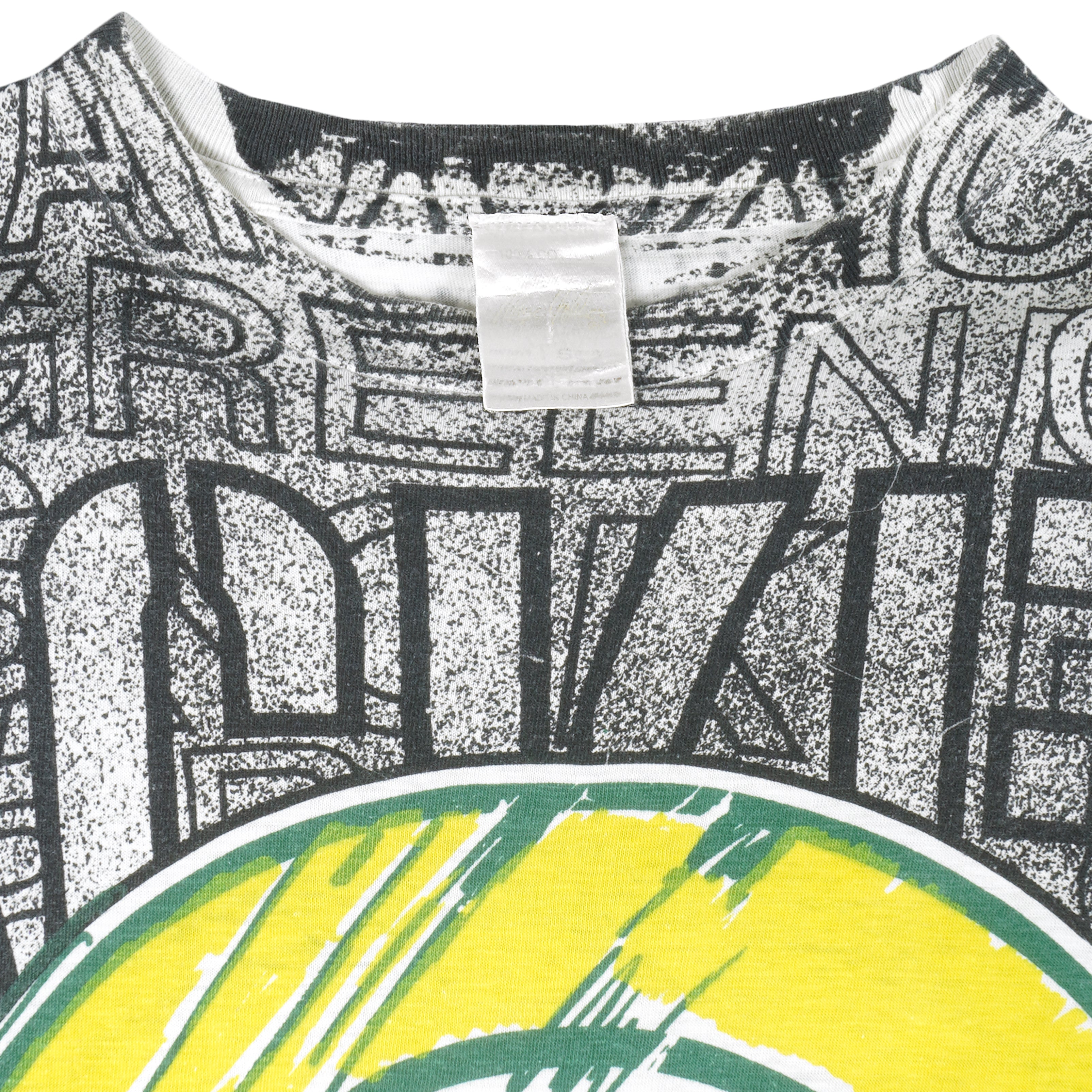 NFL (Magic Johnson T's) - Green Bay Packers All Over Print T-Shirt 1990s X-Large Vintage Retro Football