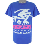 NHL (Harley) - Toronto Maple Leafs Skate T-Shirt 1992 Large Vintage Retro Hockey