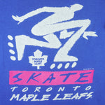 NHL (Harley) - Toronto Maple Leafs Skate T-Shirt 1992 Large Vintage Retro Hockey