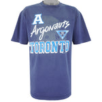 CFL- Toronto Argonauts Big Logo T-Shirt 1991 Large Vintage Retro Football