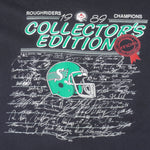 CFL - Saskatchewan Roughriders Collectors Edition T-Shirt 1989 Large Vintage Retro Football