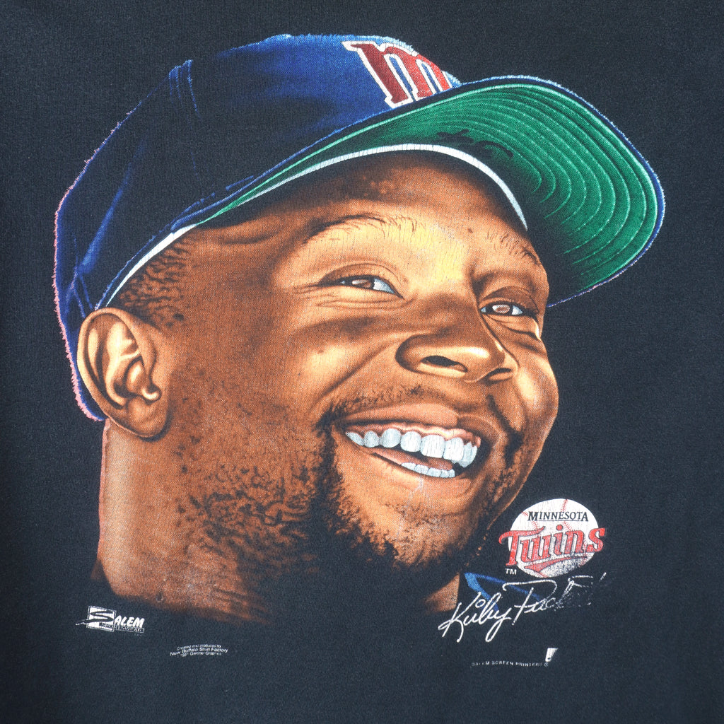 MLB (Salem) - Minnesota Twins Kirby Puckett T-Shirt 1990s X-Large Vintage Retro Baseball