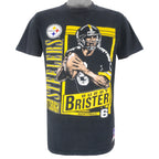 NFL (Nutmeg) - Pittsburgh Steelers Bubby Brister T-Shirt 1990s Large Vintage Retro Football