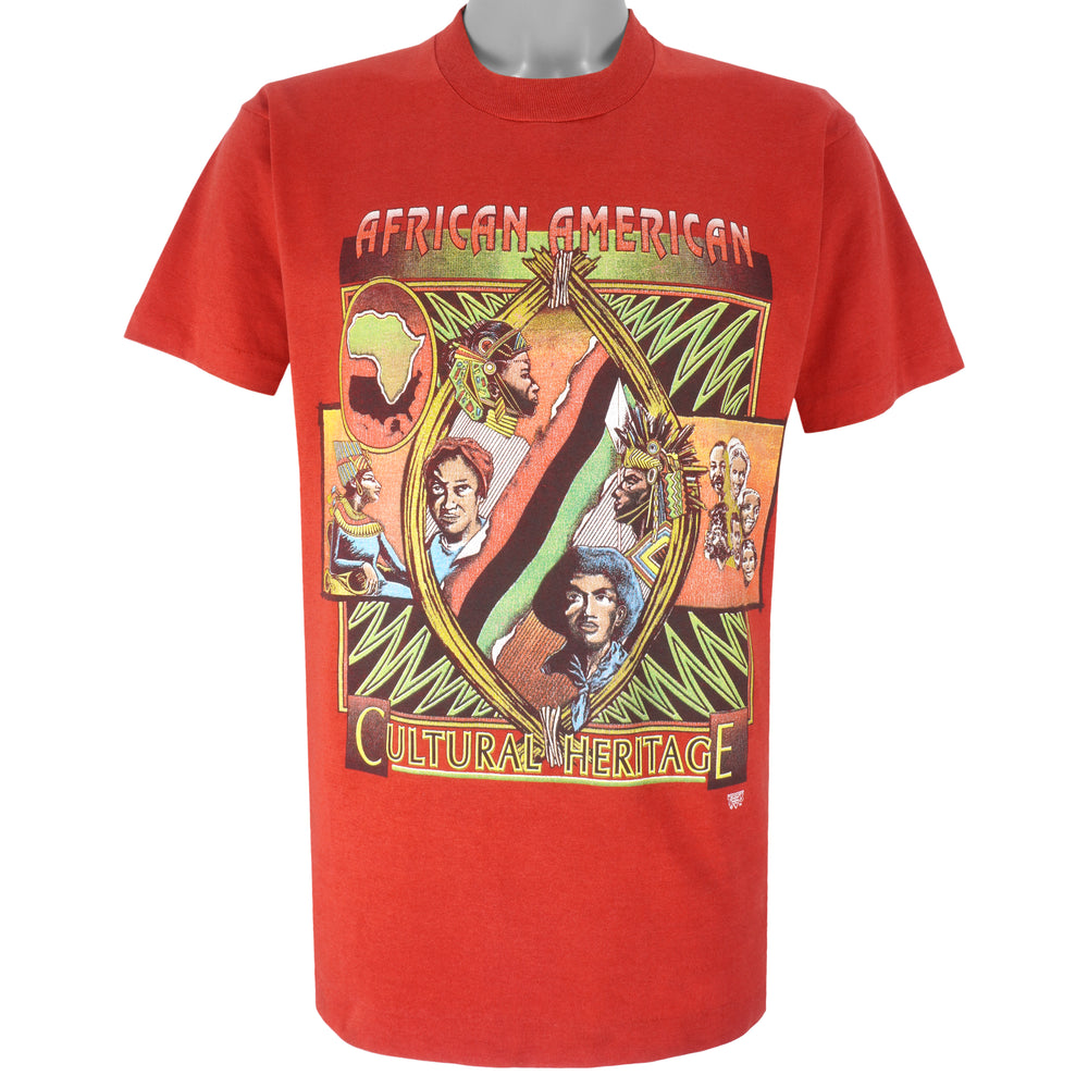 Vintage - African American Cultural Heritage T-Shirt 1990s Large Vintage Retro