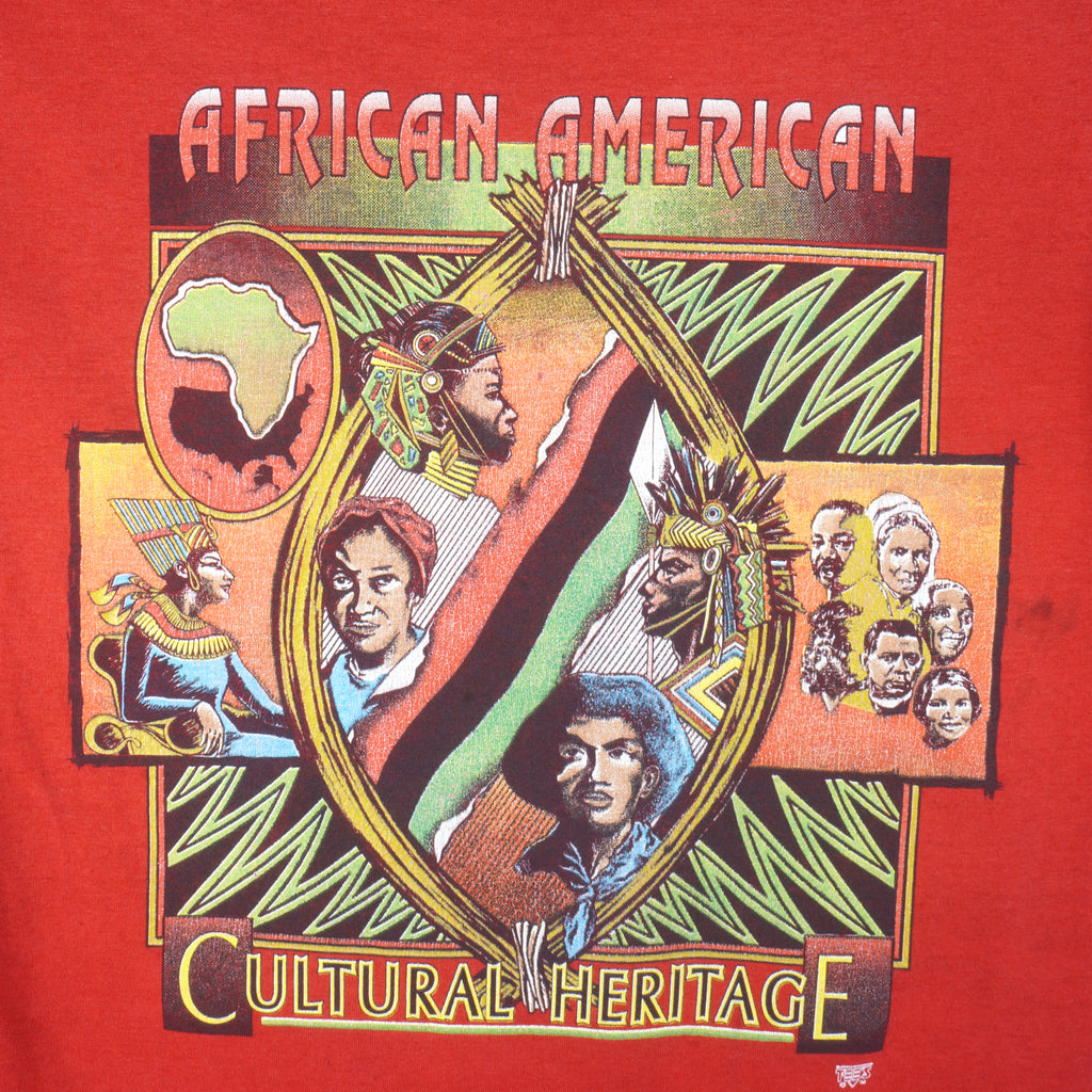 Vintage - African American Cultural Heritage T-Shirt 1990s Large Vintage Retro