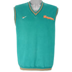Reebok - Miami Dolphins Embroidered Vest 1990s Large Vintage Retro Football