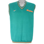 Reebok - Miami Dolphins Embroidered Vest 1990s Large Vintage Retro Football