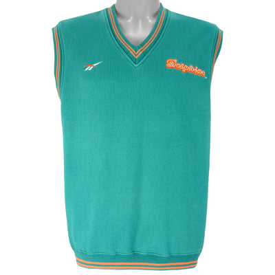 Reebok (Pro Line) - Miami Dolphins Embroidered Vest 1990s Large