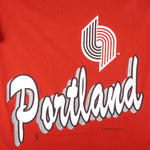 NBA (Nutmeg) - Portland Trail Blazers Big Logo T-Shirt 1989 X-Large Vintage Retro Basketball