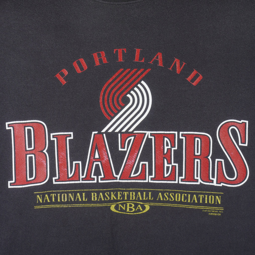 NBA - Portland Trail Blazers Crew Neck Sweatshirt 1990s XX-Large Vintage Retro Basketball