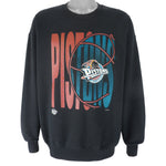 NBA (Chalk Line) - Detroit Pistons Crew Neck Sweatshirt 1990s X-Large