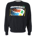 Vintage -  Microsoft Windows Elementary Crew Neck Sweatshirt 1998 Medium Vintage Retro