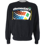 Vintage -  Microsoft Windows Elementary Crew Neck Sweatshirt 1998 Medium Vintage Retro