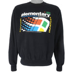 Vintage -  Microsoft Windows Elementary Crew Neck Sweatshirt 1998 Medium