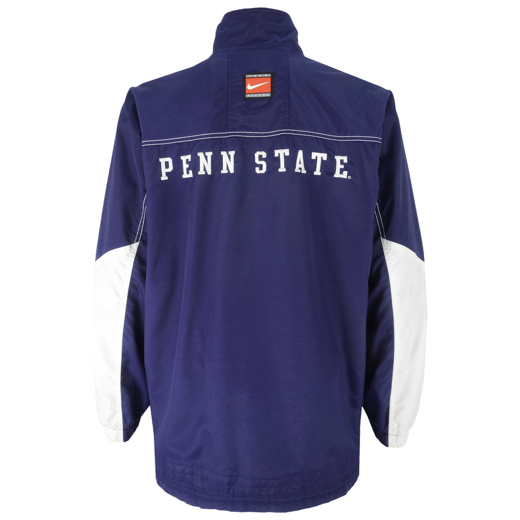 Nike - Penn State Zip-Up Windbreaker 1990s Large Vintage Retro College