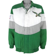 NFL (Apex One) - Philadelphia Eagles Zip-Up Windbreaker 1990s Medium Vintage Retro Football