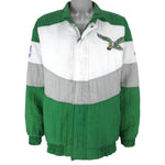 NFL (Apex One) - Philadelphia Eagles Zip-Up Windbreaker 1990s Medium Vintage Retro Football