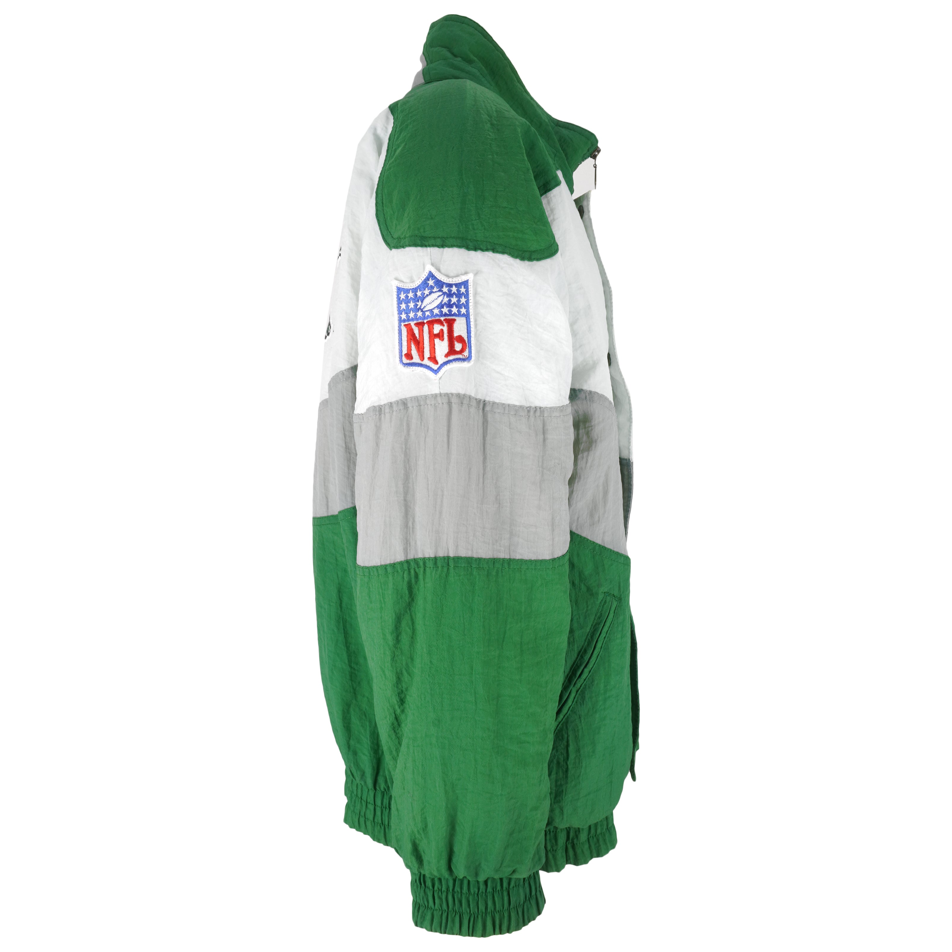 NFL (Apex One) - Philadelphia Eagles Zip-Up Windbreaker 1990s Medium Vintage Retro Football