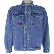 Vintage - Phat Farm Denim Bomber Jacket 1990s Large Youth Vintage Retro