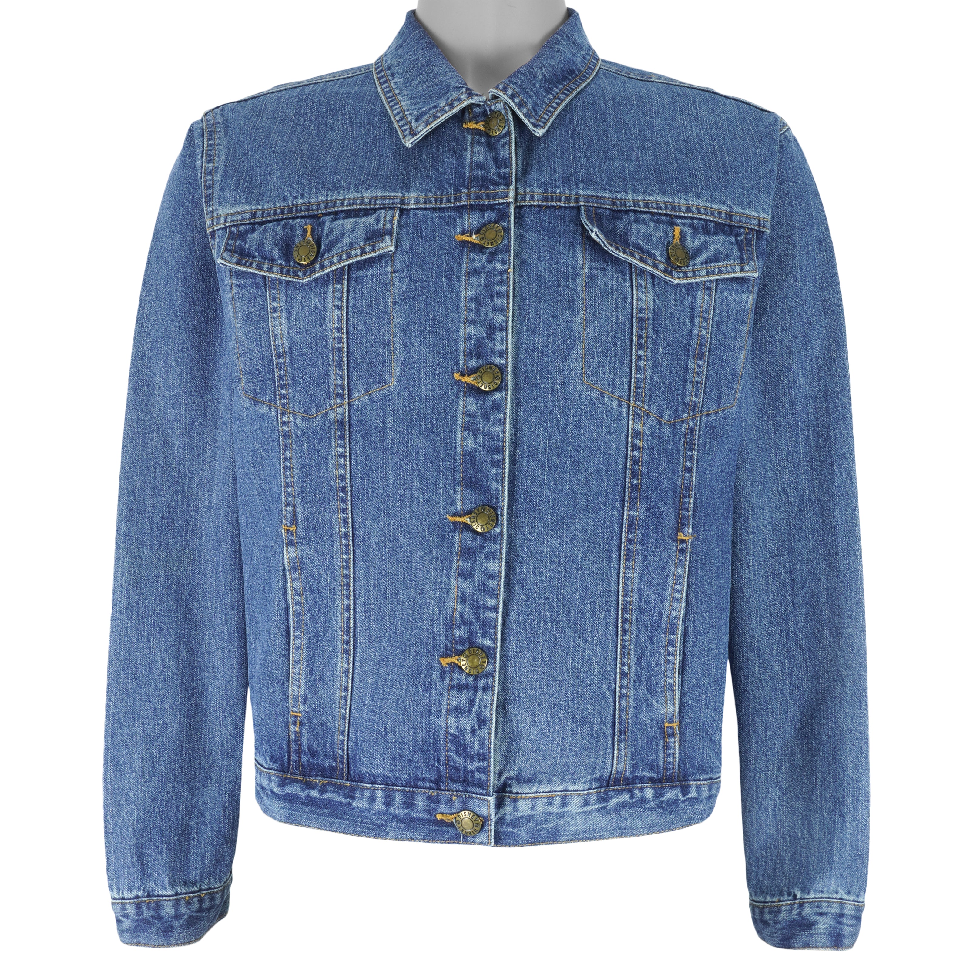Disney - Tinker bell Denim Jacket 1990s X-Large Vintage Retro