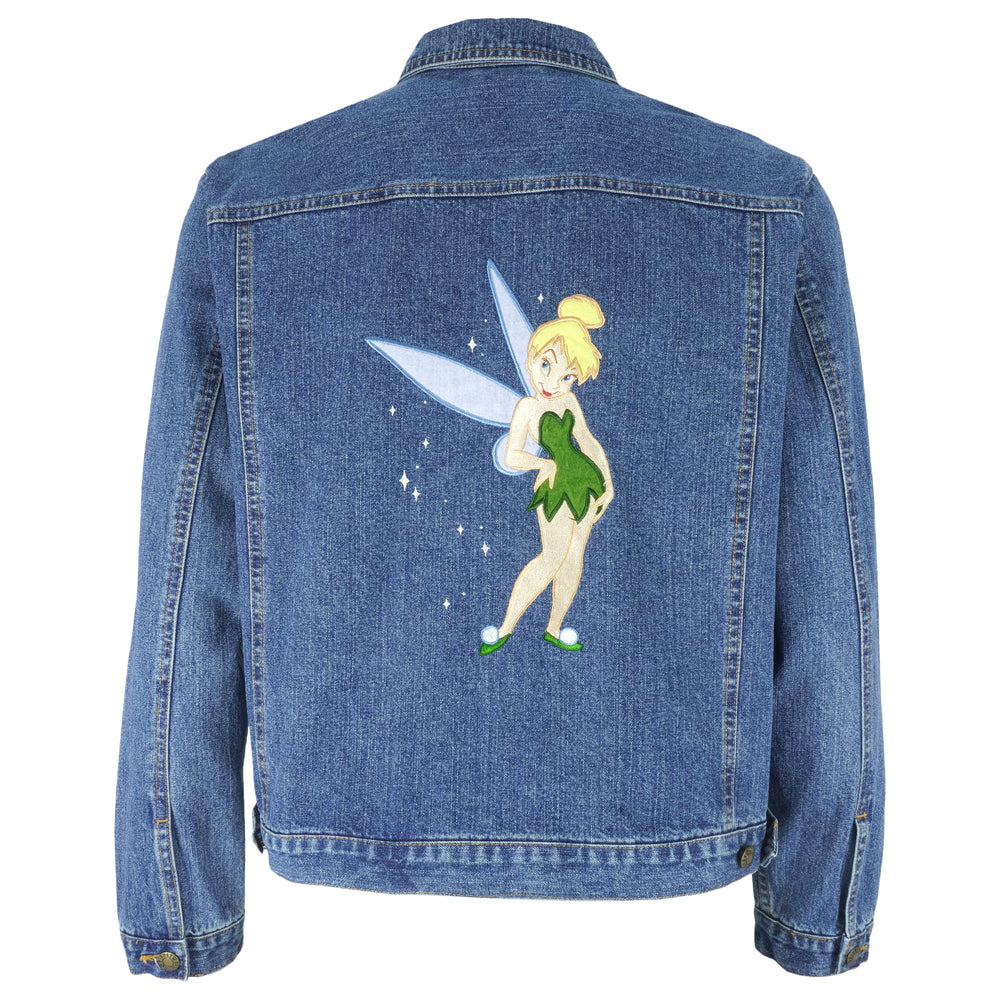 Disney - Tinker bell Denim Jacket 1990s X-Large Vintage Retro
