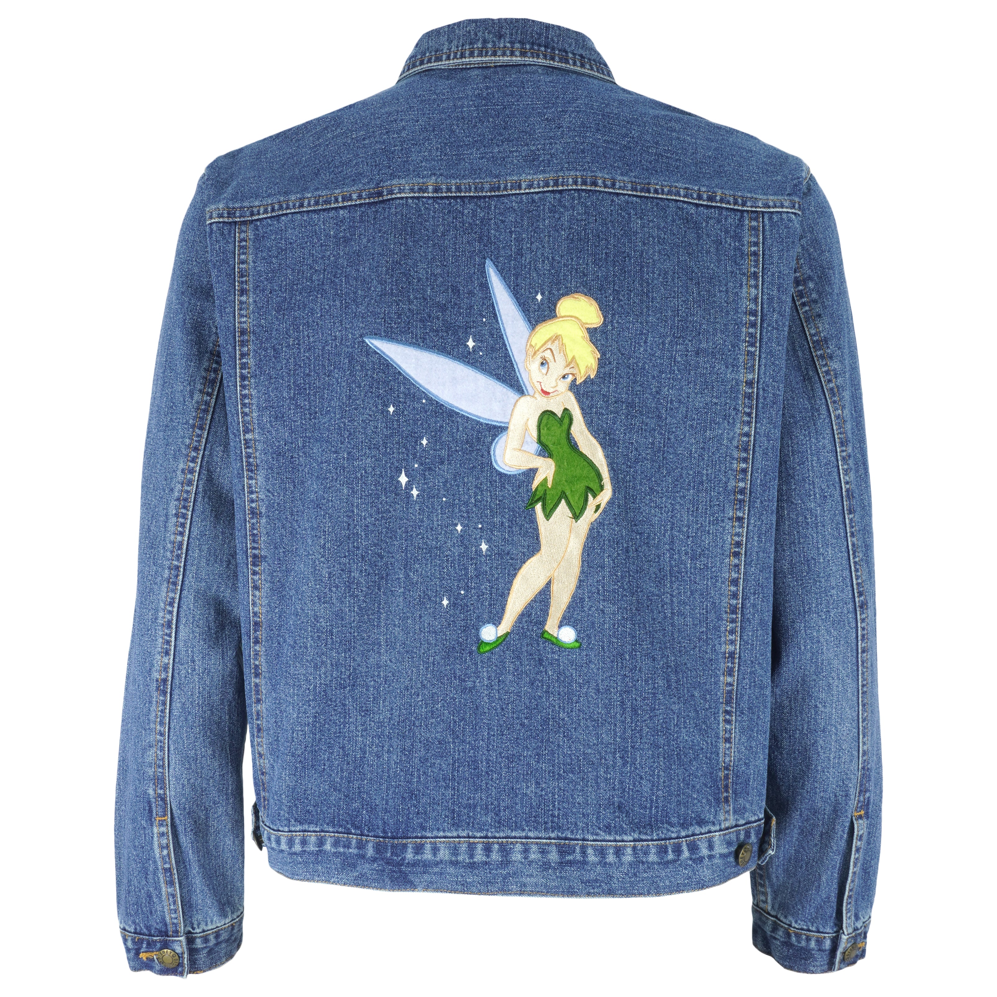 Disney - Tinker bell Denim Jacket 1990s X-Large Vintage Retro