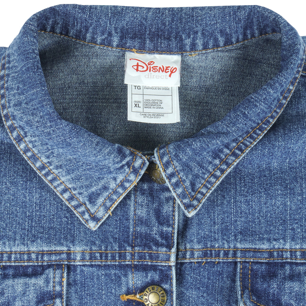 Disney - Tinker bell Denim Jacket 1990s X-Large Vintage Retro