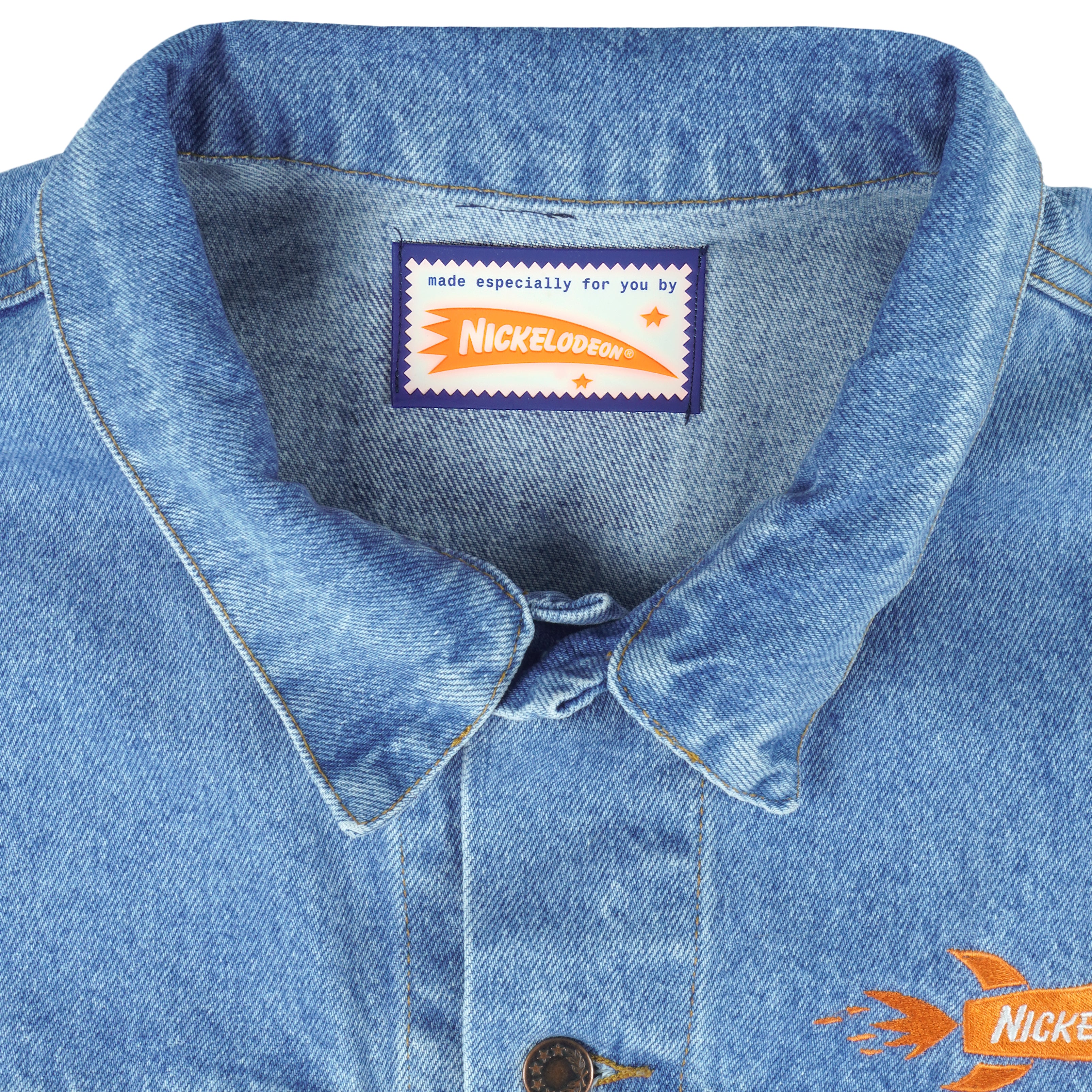 Vintage - Nickelodeon Denim Jacket 1990s X-Large Vintage Retro