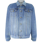 Vintage - Horses Embroidered Denim Jacket 1990s X-Large Vintage Retro