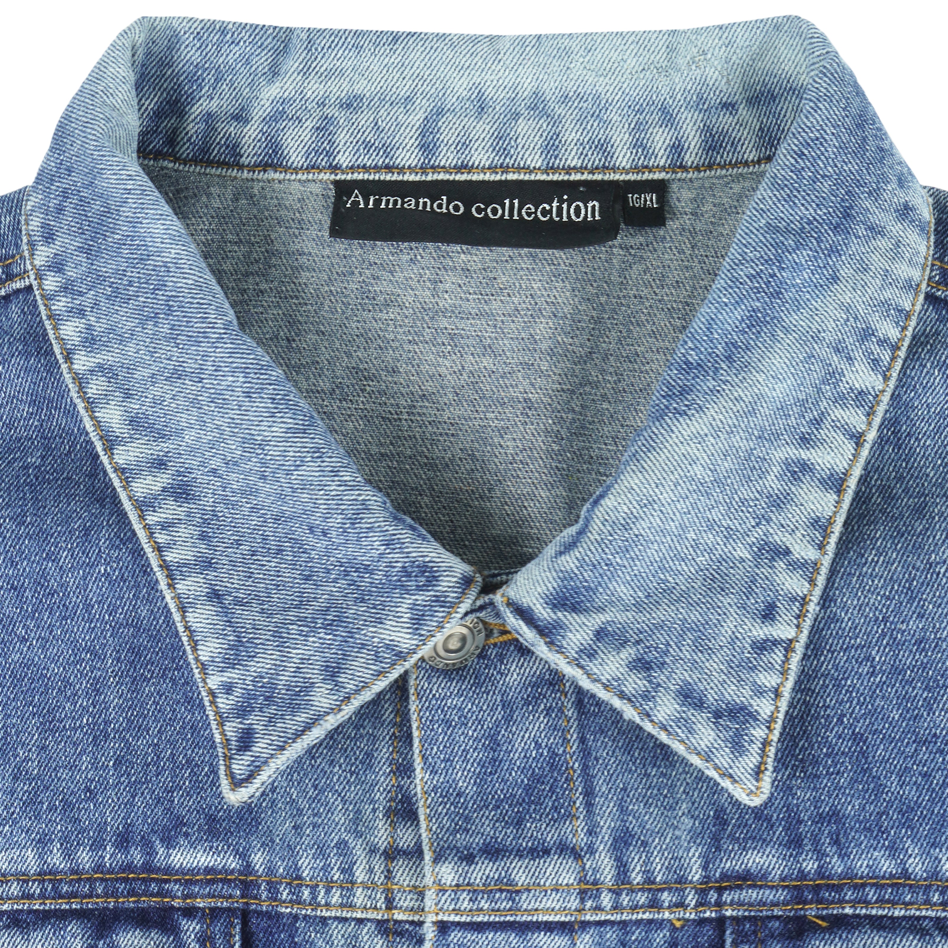 Vintage - Horses Embroidered Denim Jacket 1990s X-Large Vintage Retro