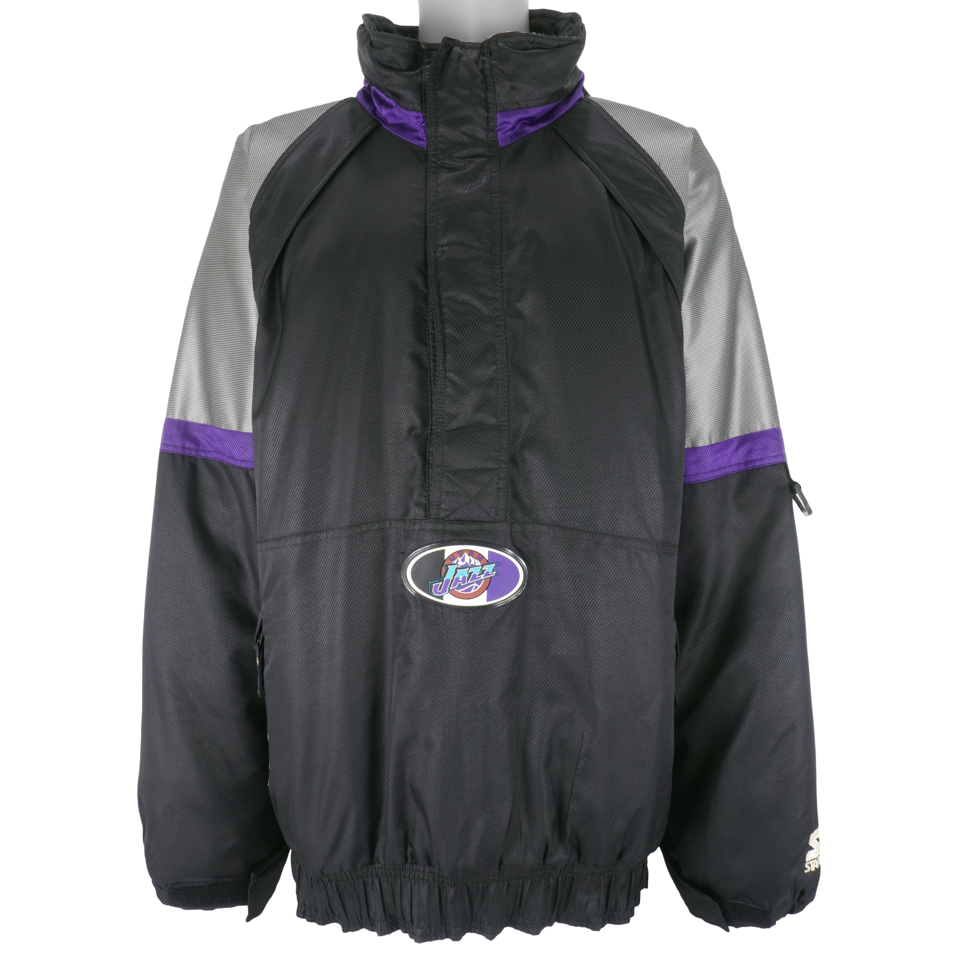 Starter - Utah Jazz 1/2 Zip Jacket 1990s XX-Large Vintage Retro Basketball