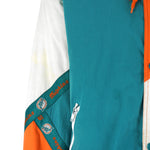 NFL (Pro Player) - Miami Dolphins Zip & Button-Up Jacket 1990s Large Vintage Retro Retro Football