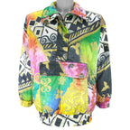 Vintage (Head) - Star Of The Hill Crazy Pattern Abstract Ski Jacket 1990s Large
