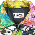 Vintage (Head) - Star Of The Hill Crazy Pattern Abstract Ski Jacket 1990s Large