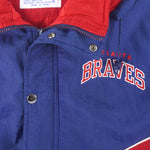 Starter - Atlanta Braves Hooded Jacket 1990s X-Large Vintage Retro Baseball