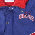 Starter - Atlanta Braves Hooded Jacket 1990s X-Large Vintage Retro Baseball