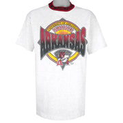 NCAA (Red Oak) - Arkansas Razorbacks T-Shirt 1990s Large Vintage Retro College