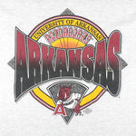 NCAA (Red Oak) - Arkansas Razorbacks T-Shirt 1990s Large Vintage Retro College