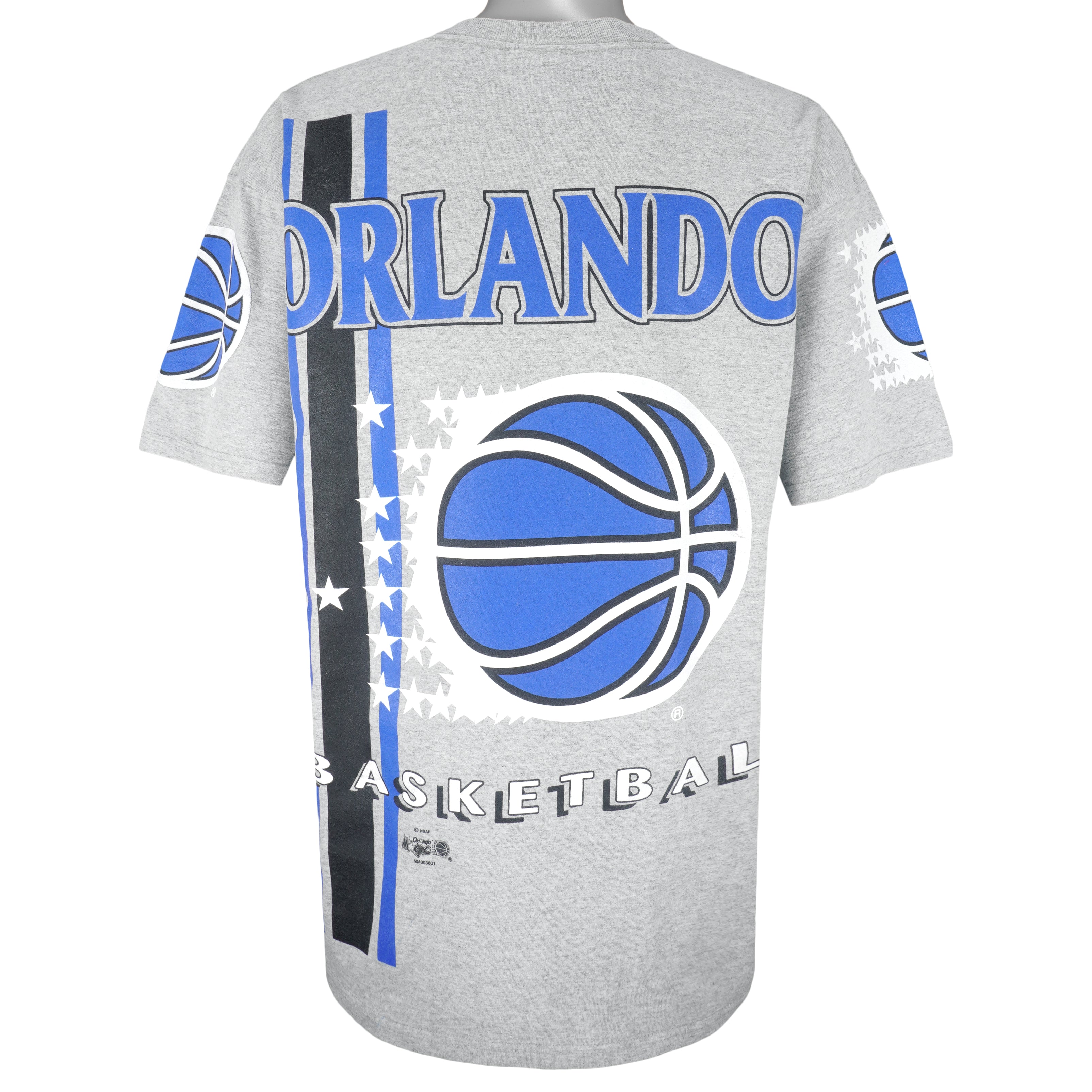 NBA (Nutmeg) - Orlando Magic Big Logo T-Shirt 1990s X-Large Vintage Retro Basketball