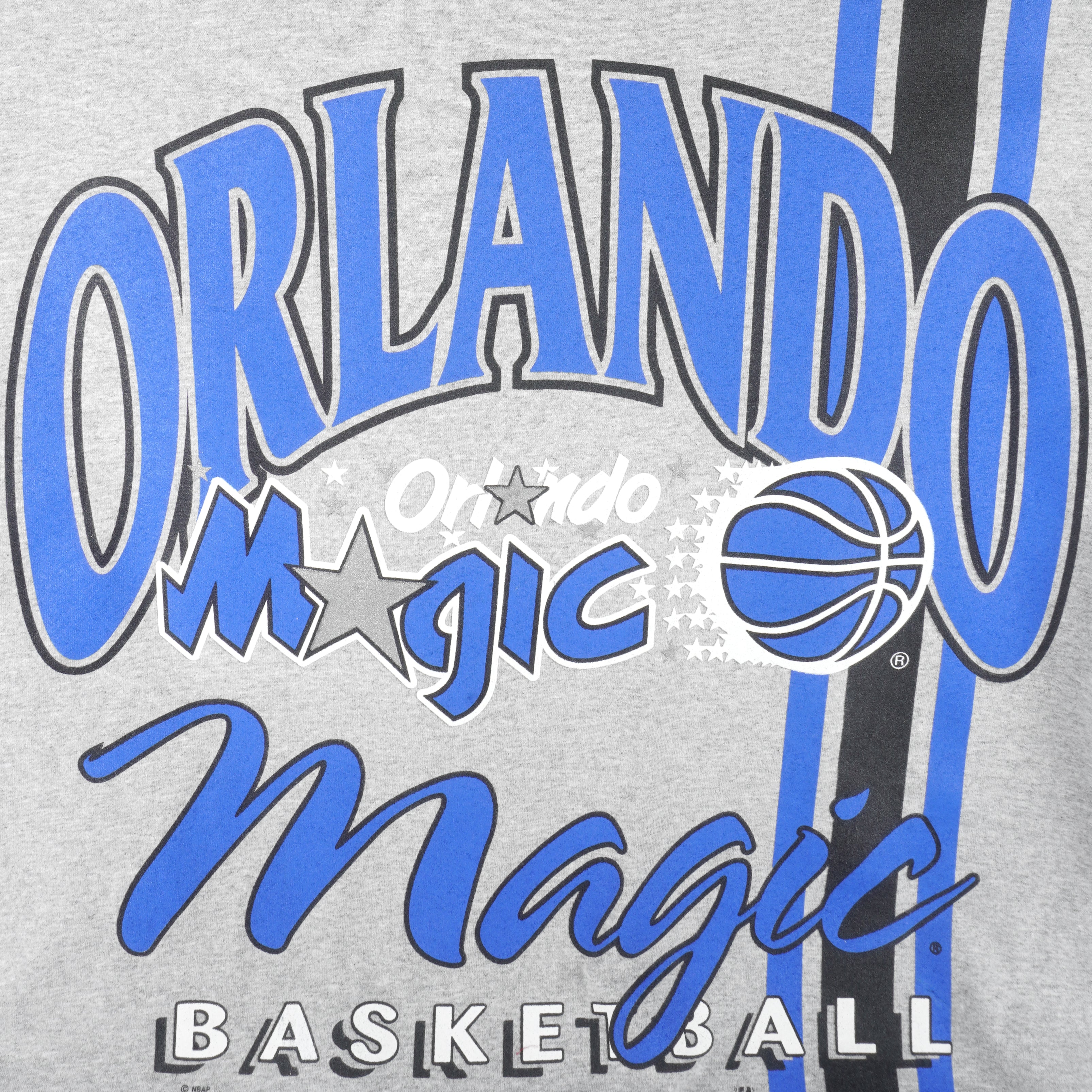 NBA (Nutmeg) - Orlando Magic Big Logo T-Shirt 1990s X-Large Vintage Retro Basketball