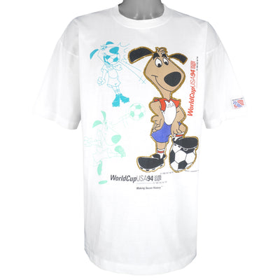 Vintage (Magic Johnson T's) - World Cup USA Striker Pup Mascot T-Shirt 1994 X-Large