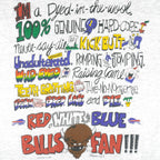 NFL (Unbalanced) - Buffalo Bills Fan T-Shirt 1991 X-Large Vintage Retro Football