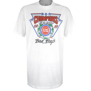 NBA - Detroit Pistons Champions Of The World T-Shirt 1989 X-Large Vintage Retro Basketball