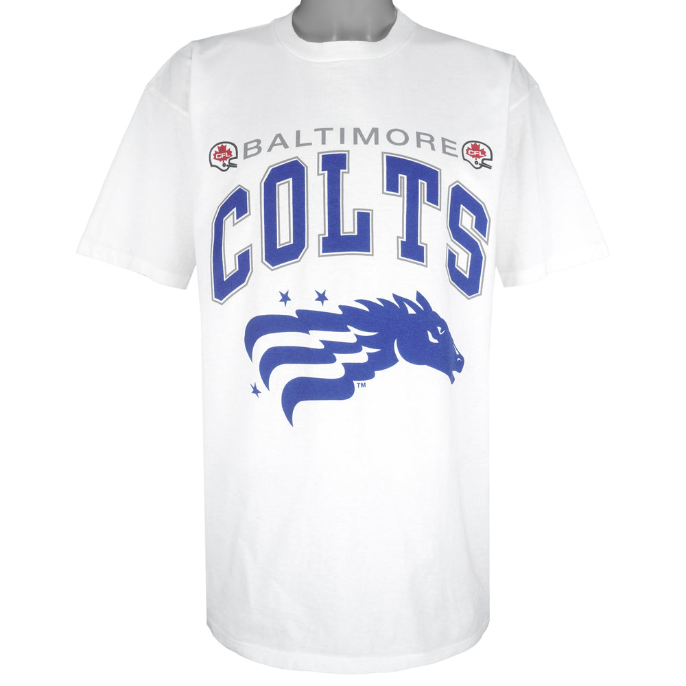 Starter - Baltimore Colts Big Logo T-Shirt 1990s X-Large Vintage Retro Football